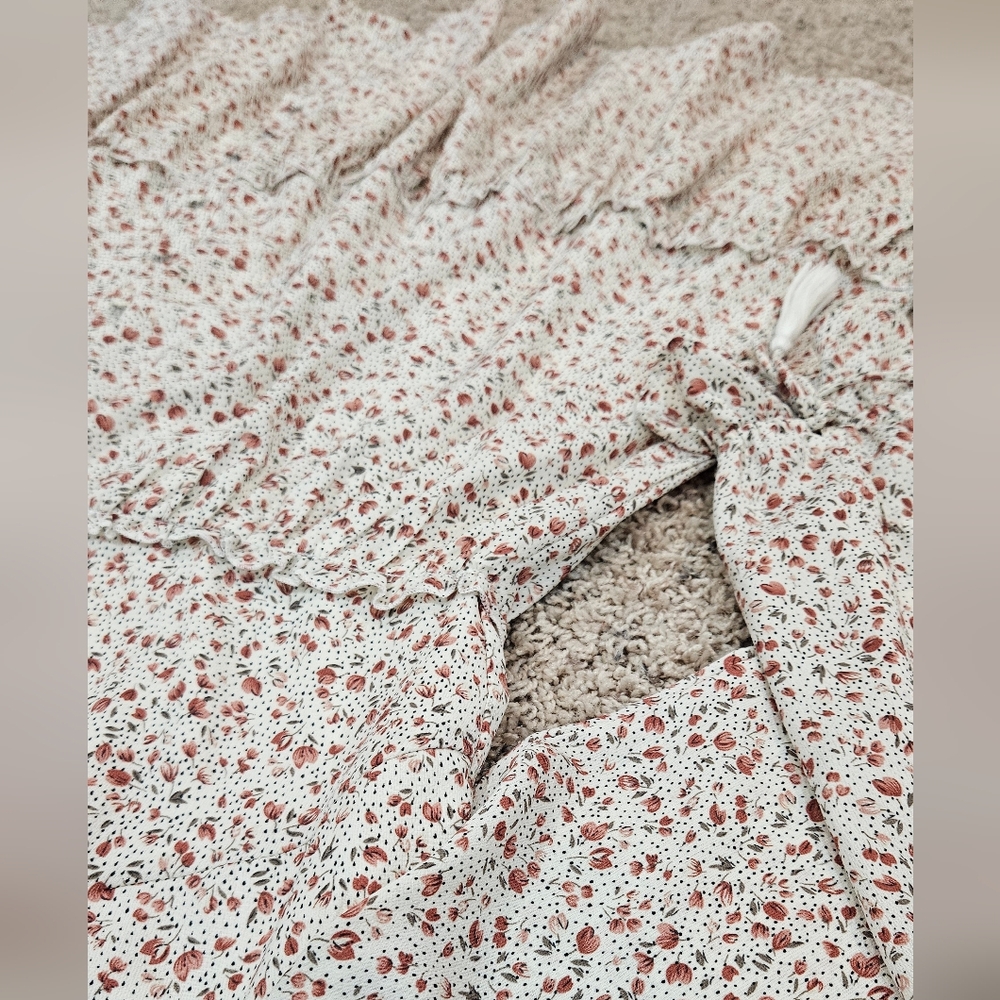 Mikarose White and Red Floral Dress - Picture 3 of 6